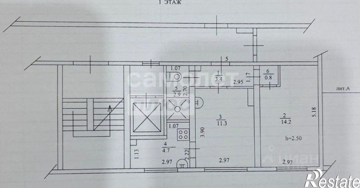 1-комн квартира Сочи г., Центральный, Рабочий пер.