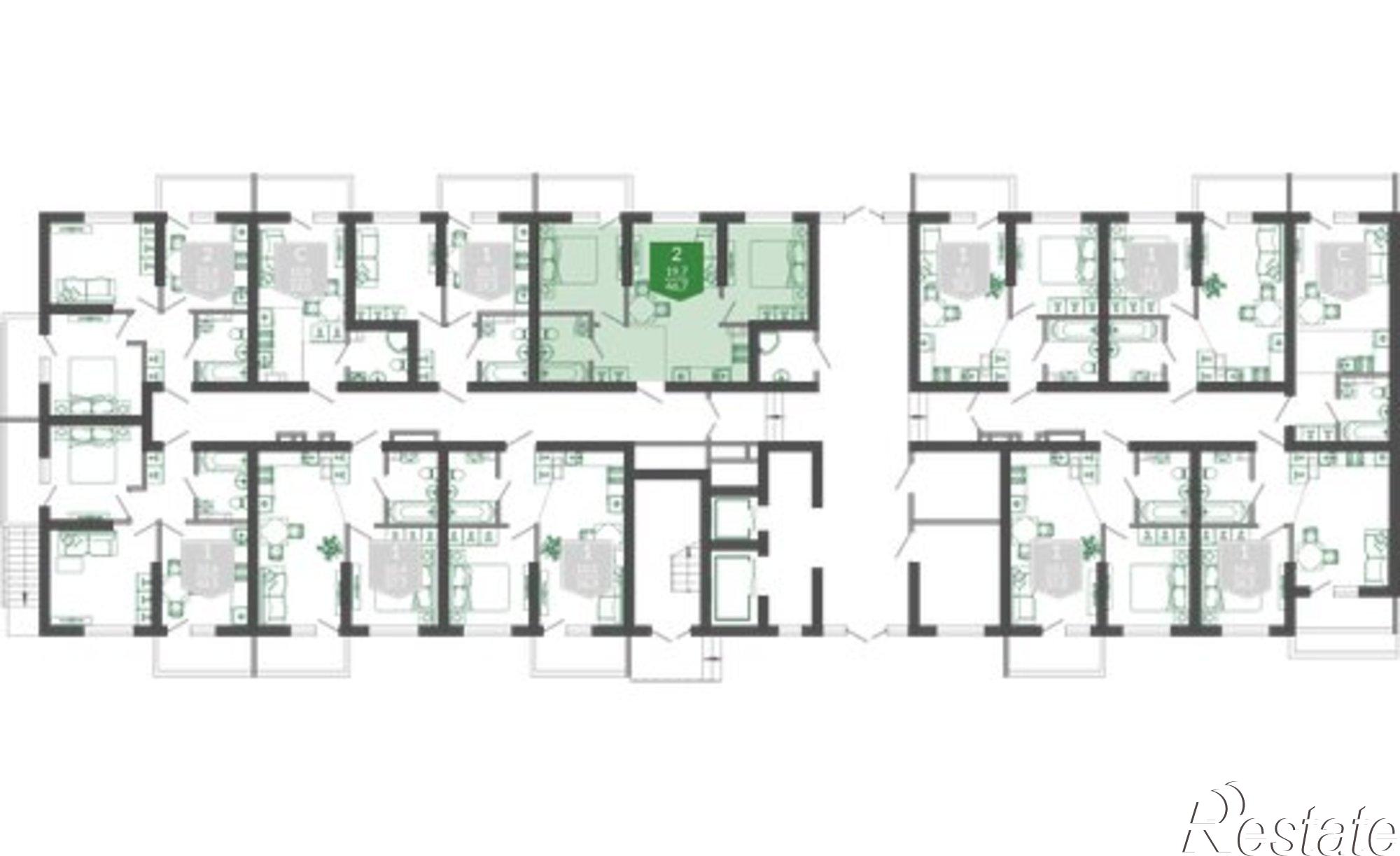 Купить квартиру за 16 002 500 рублей на улица Искры, 66/9 к7
