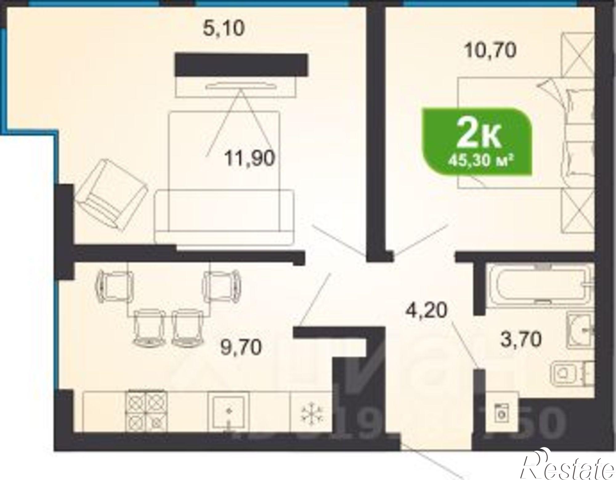 Купить квартиру за 12 500 000 рублей на Ясногорская улица, 16/6 к3