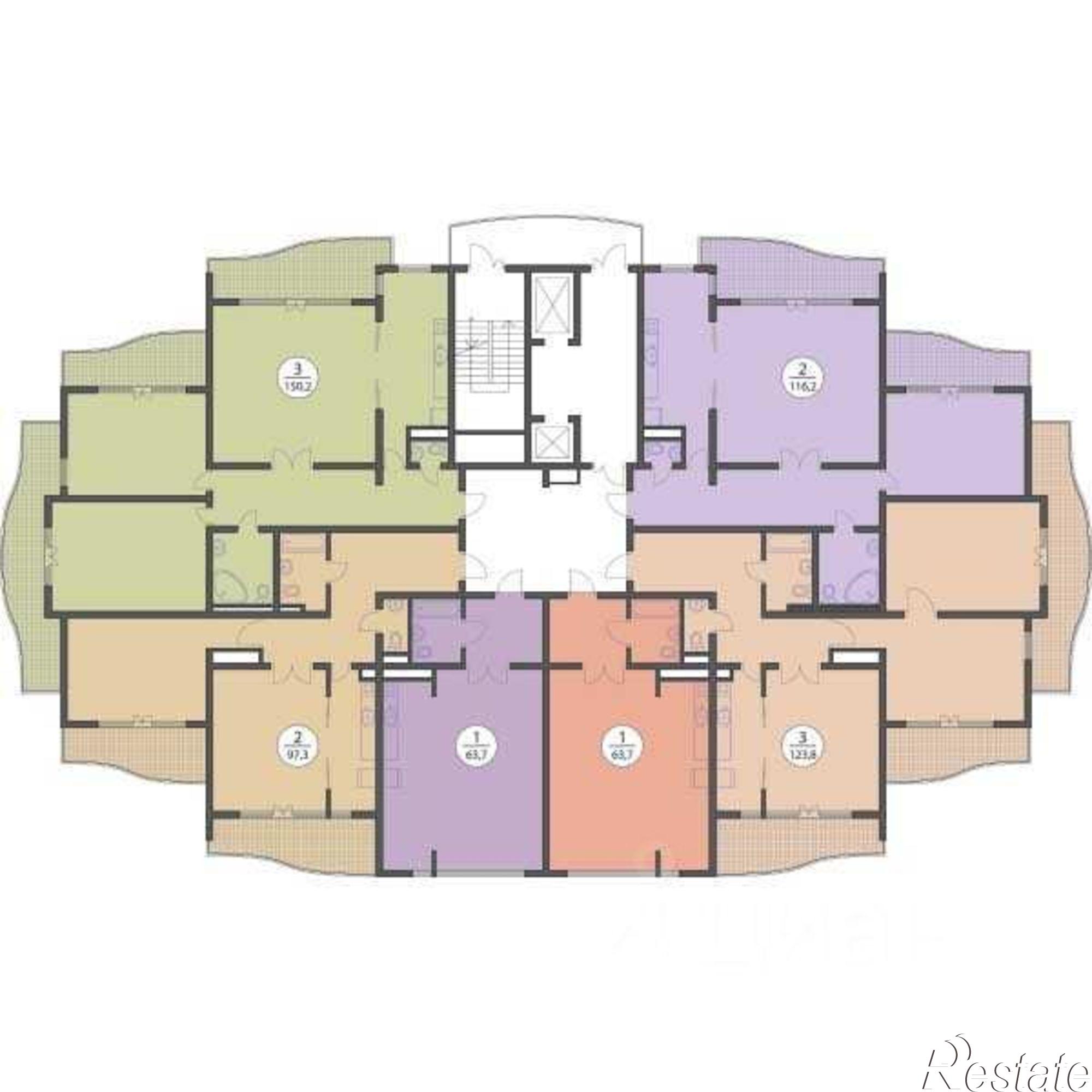 Купить квартиру за 35 000 000 рублей на Первомайская улица, 5