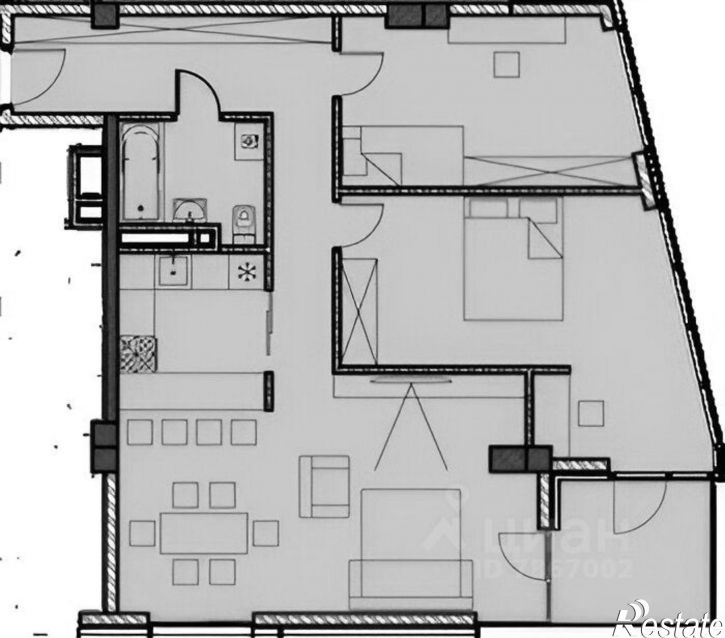 3-комн квартира переулок Горького, 24 к1,  д. 24 к1