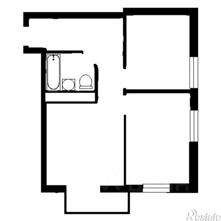 2-комн квартира улица Тимирязева, 34Б,  д. 34Б