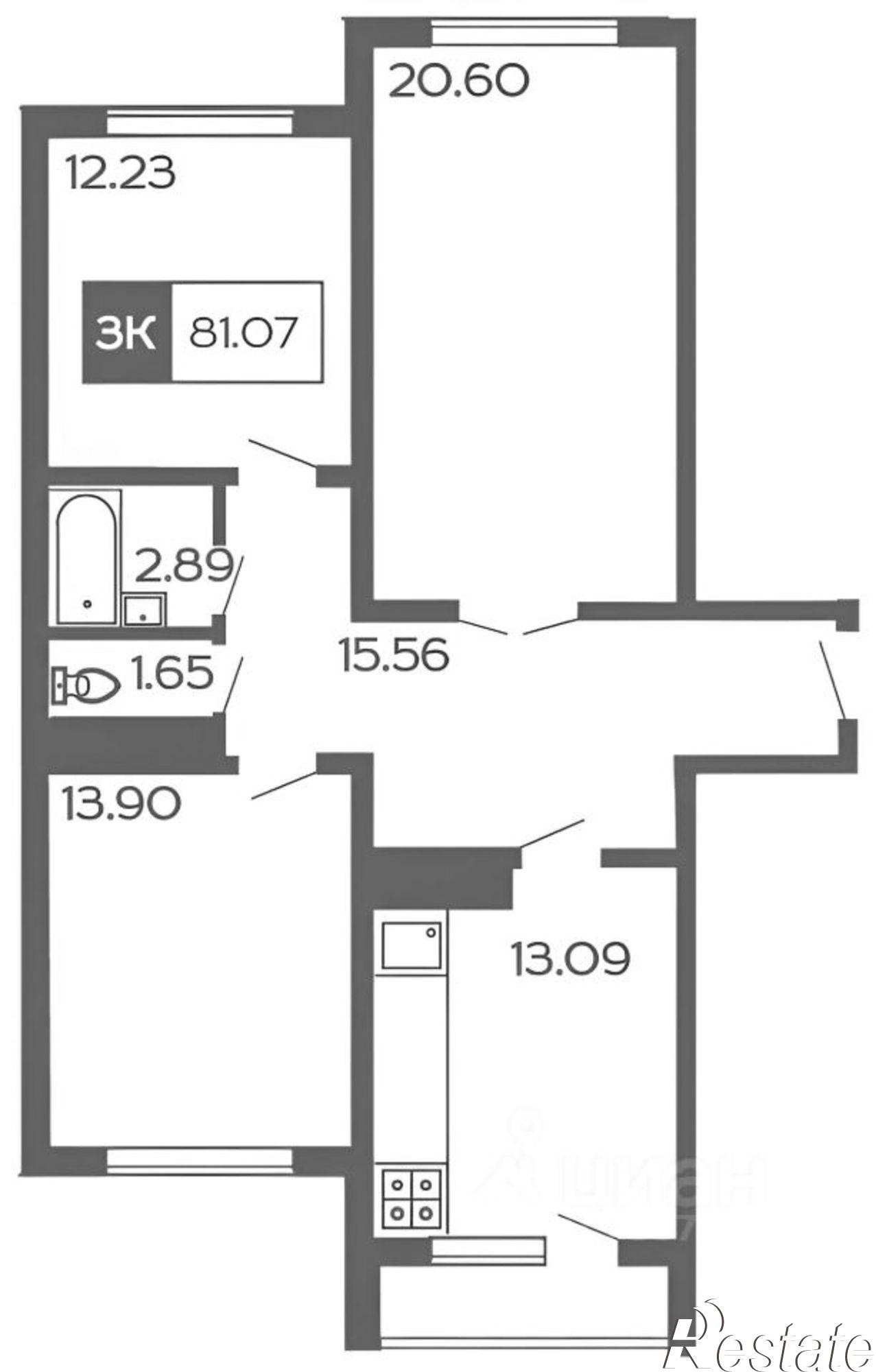 Купить квартиру за 22 000 000 рублей на ул Тепличная, 63 1