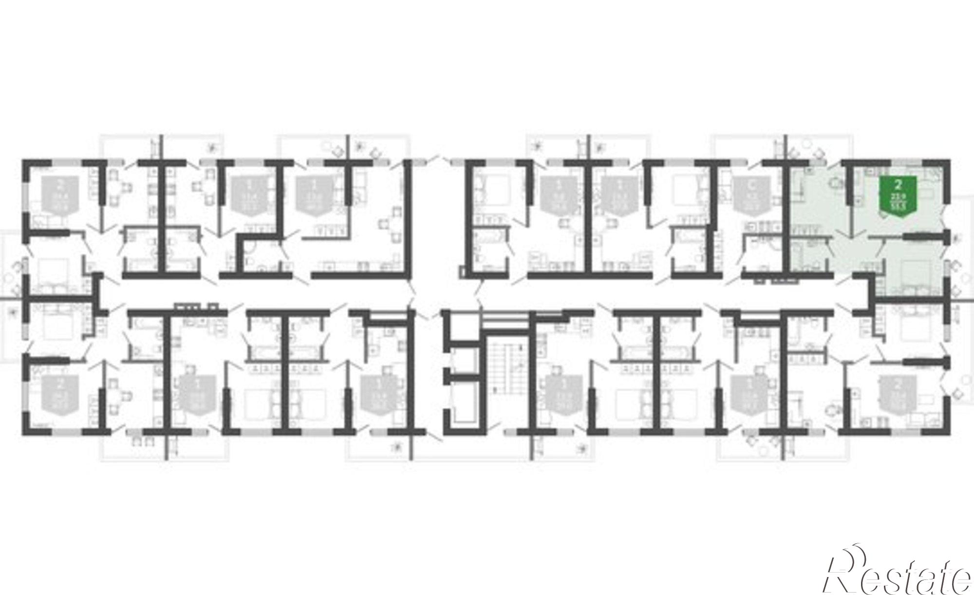 Купить квартиру за 18 353 200 рублей на улица Искры, 66/9 к2