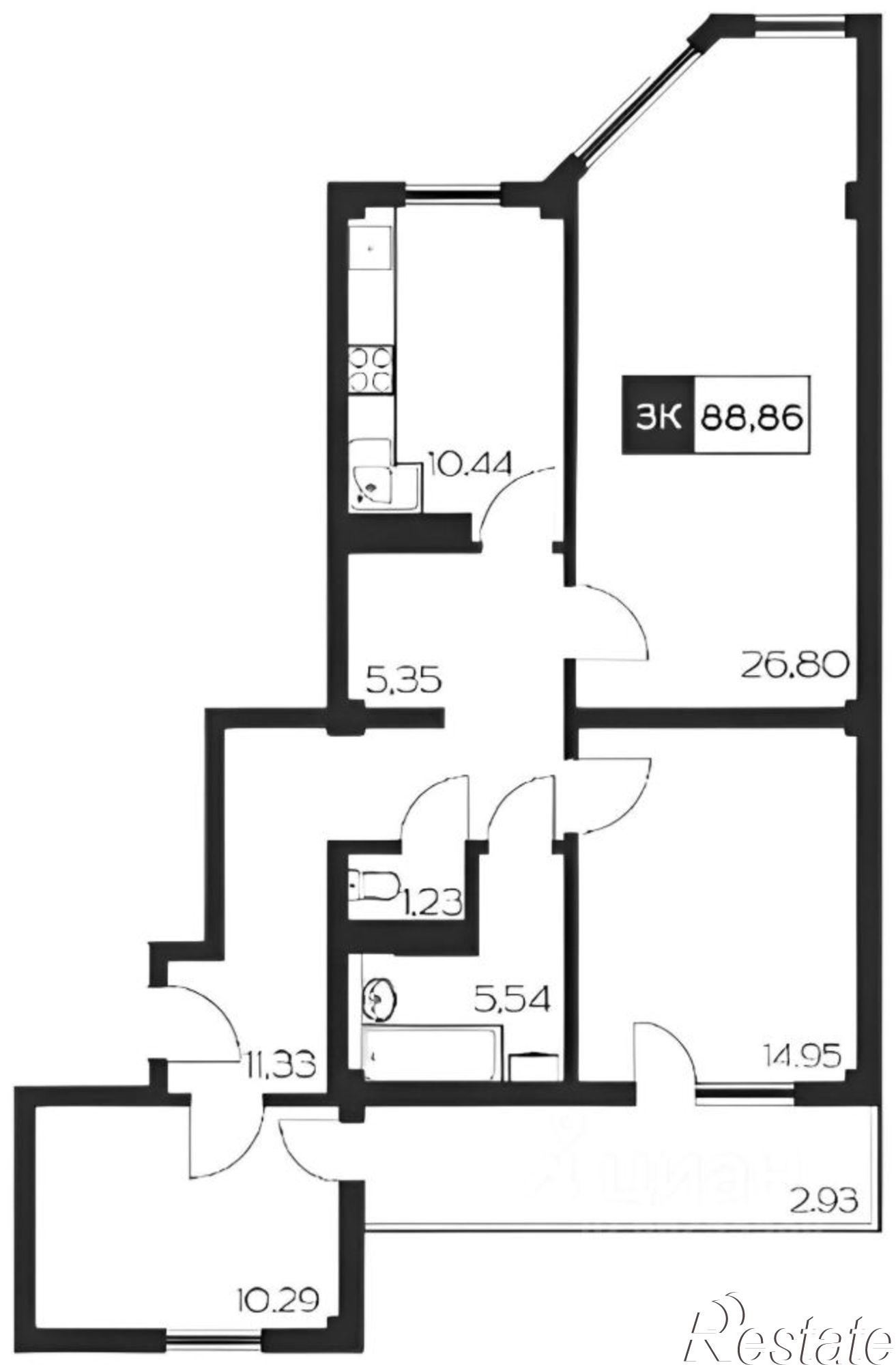 Купить квартиру за 14 500 000 рублей на ул Тепличная, 71