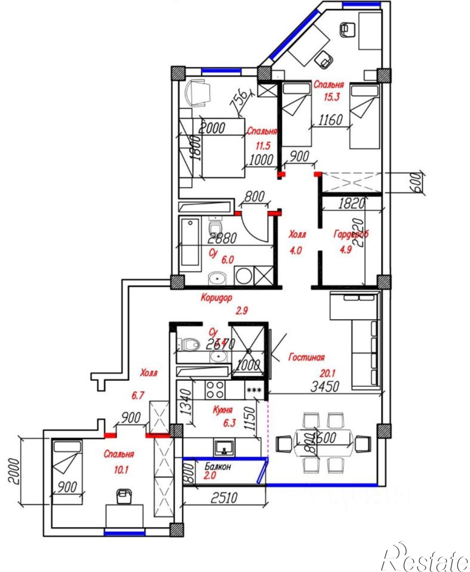 Купить квартиру за 27 000 000 рублей на Тепличная улица, 65 к4
