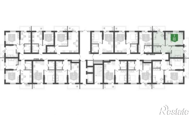 2-комн квартира улица Искры, 66/9 к2,  д. 66/9 к2