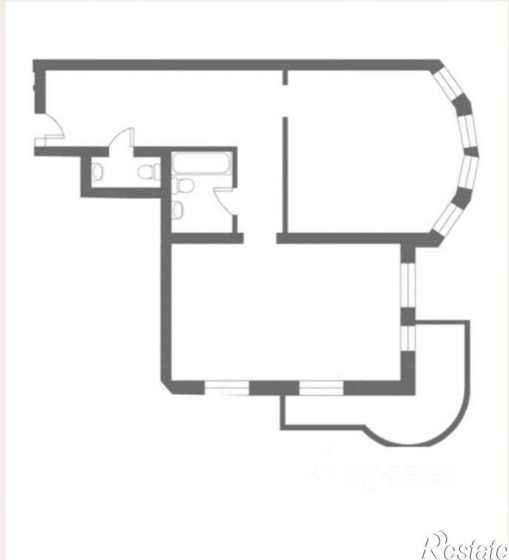 2-комн квартира Теневой переулок