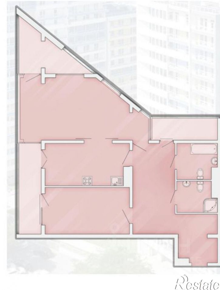 3-комн квартира Кирпичная улица, 2 к2,  д. 2 к2