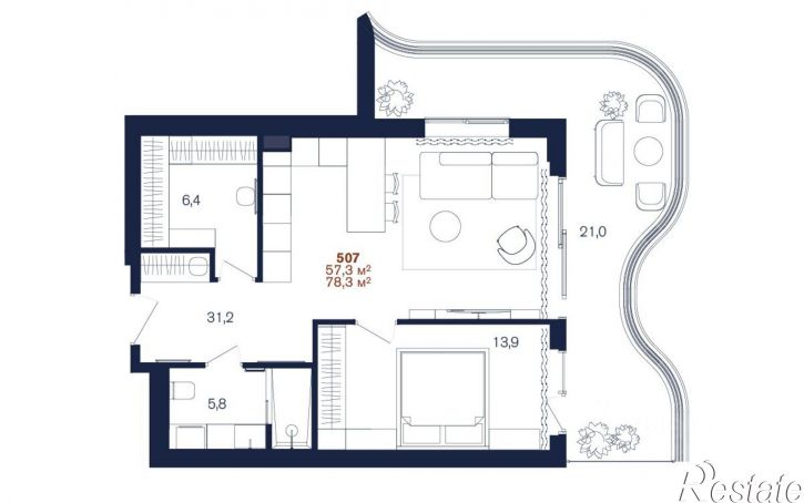 Помещение свободного назначения Курортный проспект, 46/8,  д. 46/8