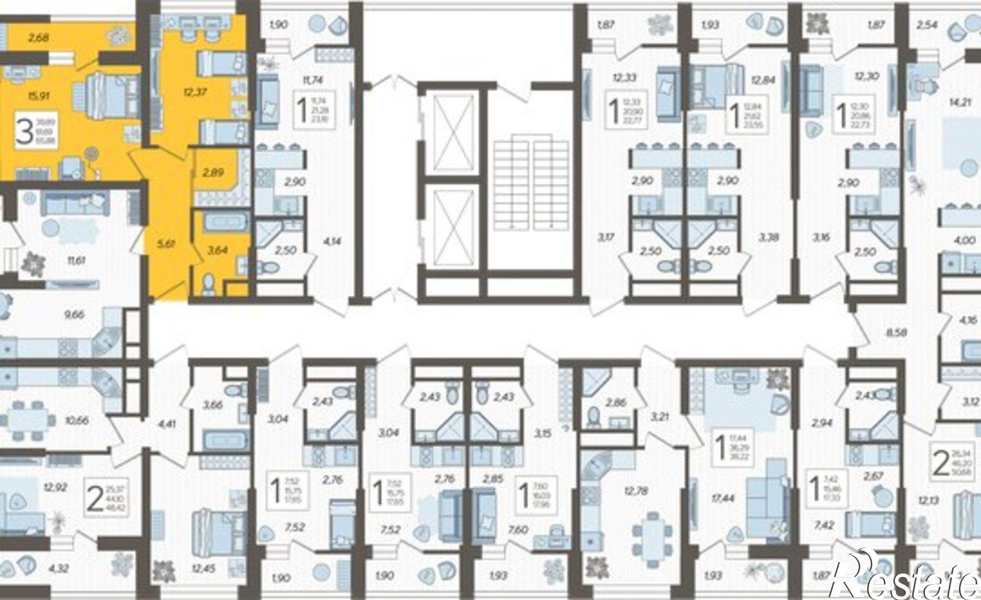 Купить квартиру за 24 279 200 рублей на Ясногорская улица, 16/2 к11