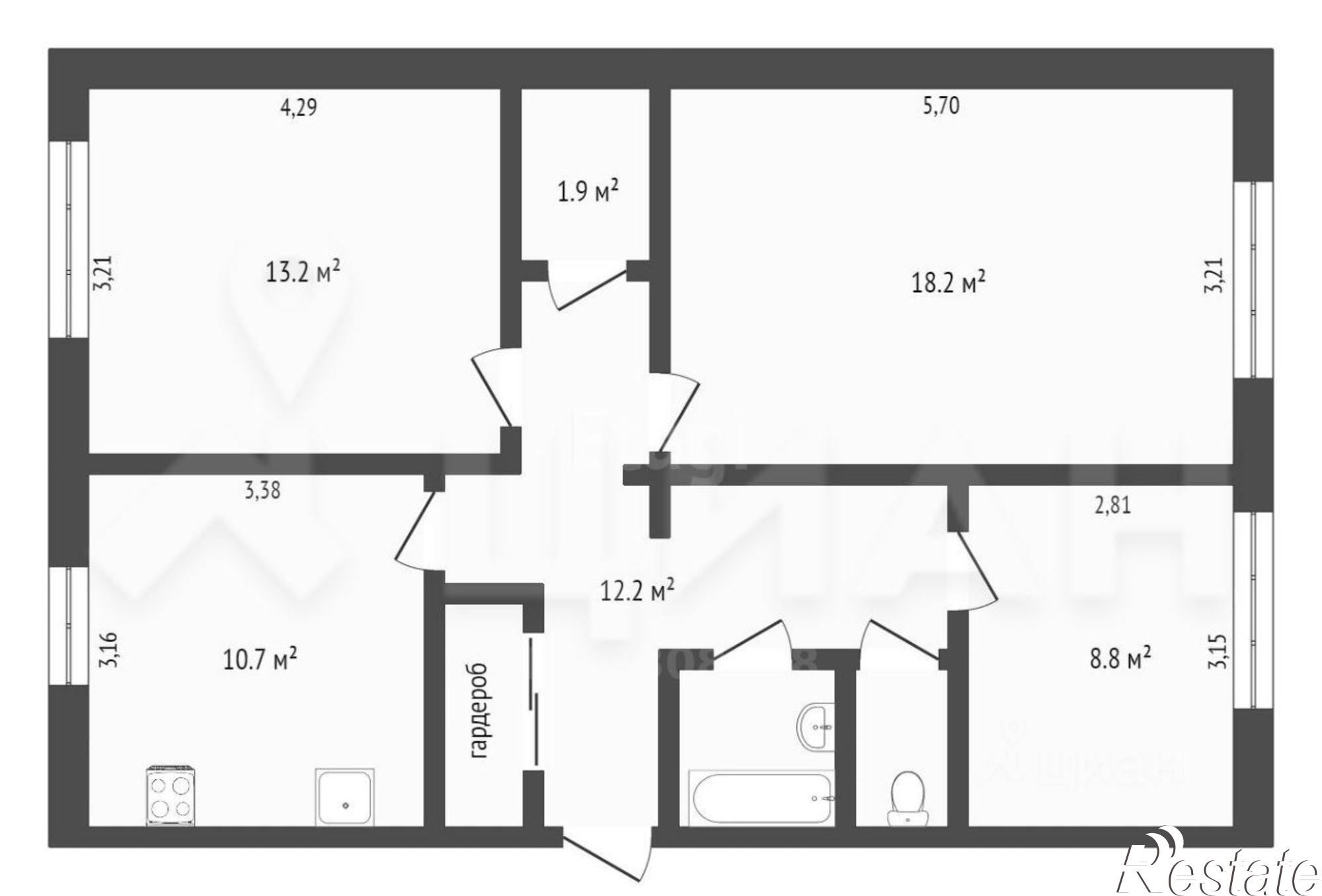 Сдать квартиру за 90 000 рублей на жилой район Адлер