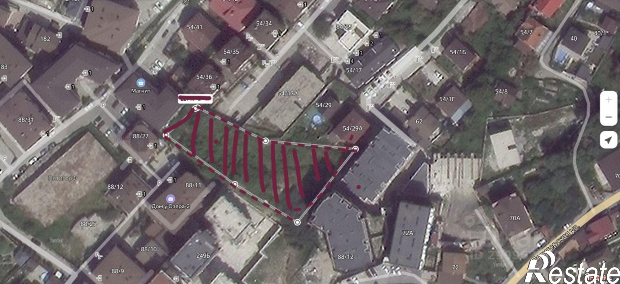 Купить землю, земельный участок за 35 000 000 рублей на Пятигорская улица, 88/12