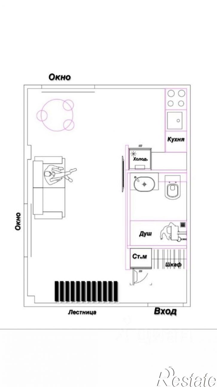 1-комн квартира ул Подольская, 182/5,  д. 182/5