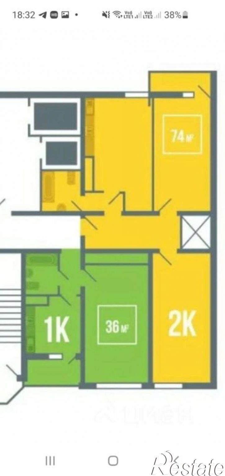 2-комн квартира улица Худякова, 7 к1,  д. 7 к1