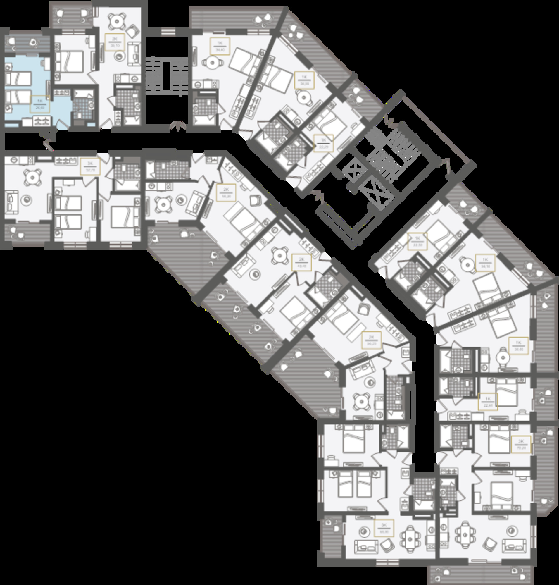 Купить квартиру за 28 441 700 рублей на Г. СОЧИ, АДЛЕРСКИЙ РАЙОН, УЛ. ЛЕНИНА, 280А