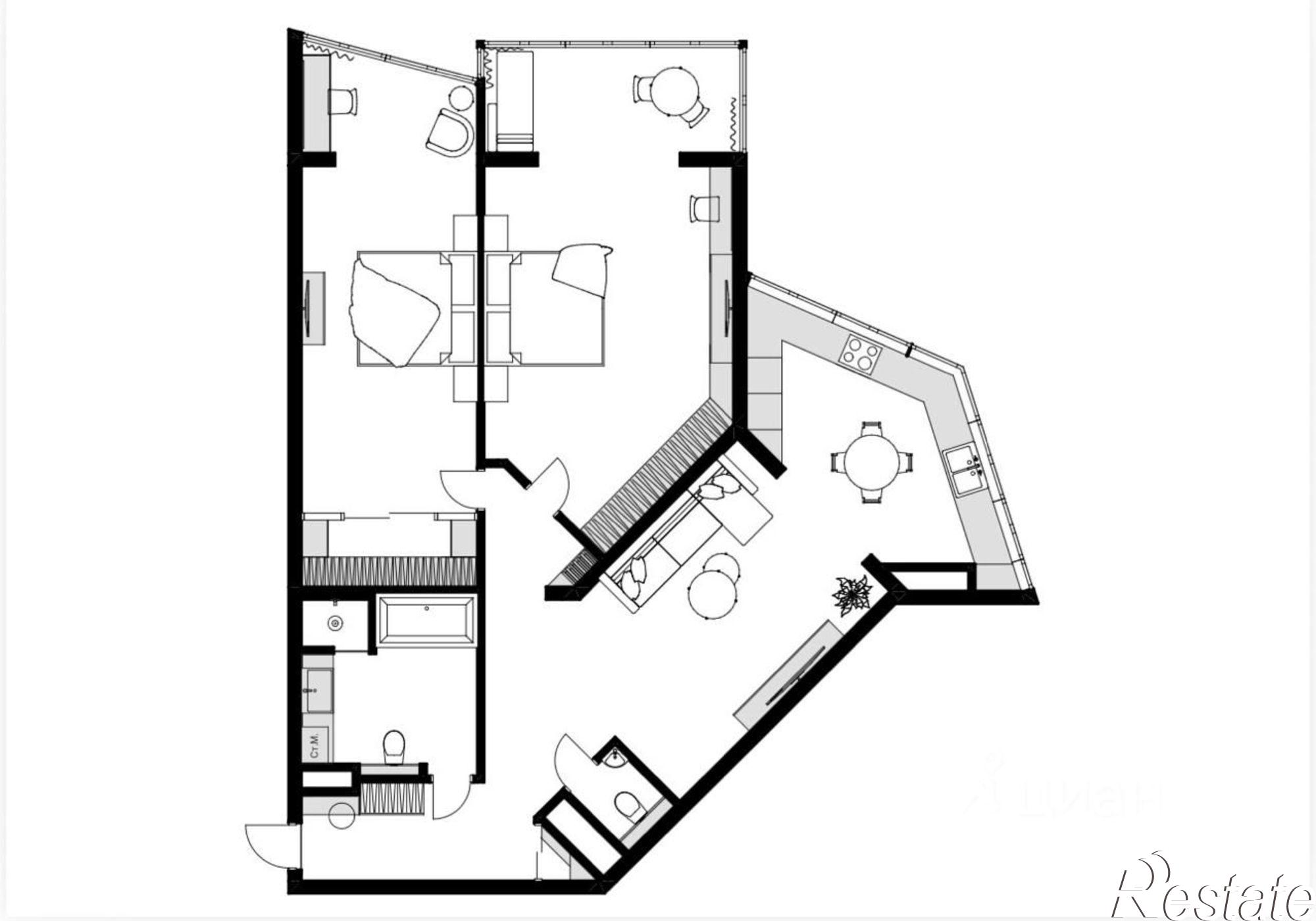 Купить квартиру за 65 000 000 рублей на ул Первомайская, 21