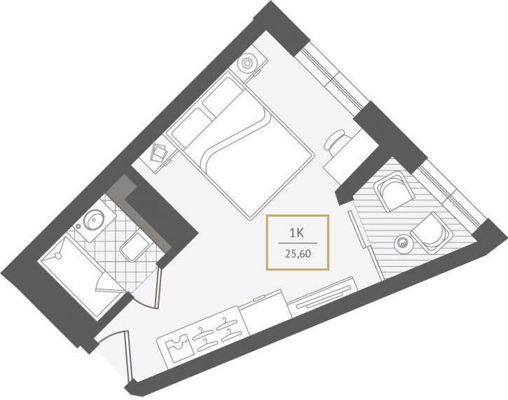 1-комн квартира в новом доме Г. СОЧИ, АДЛЕРСКИЙ РАЙОН, УЛ. ЛЕНИНА, 280А