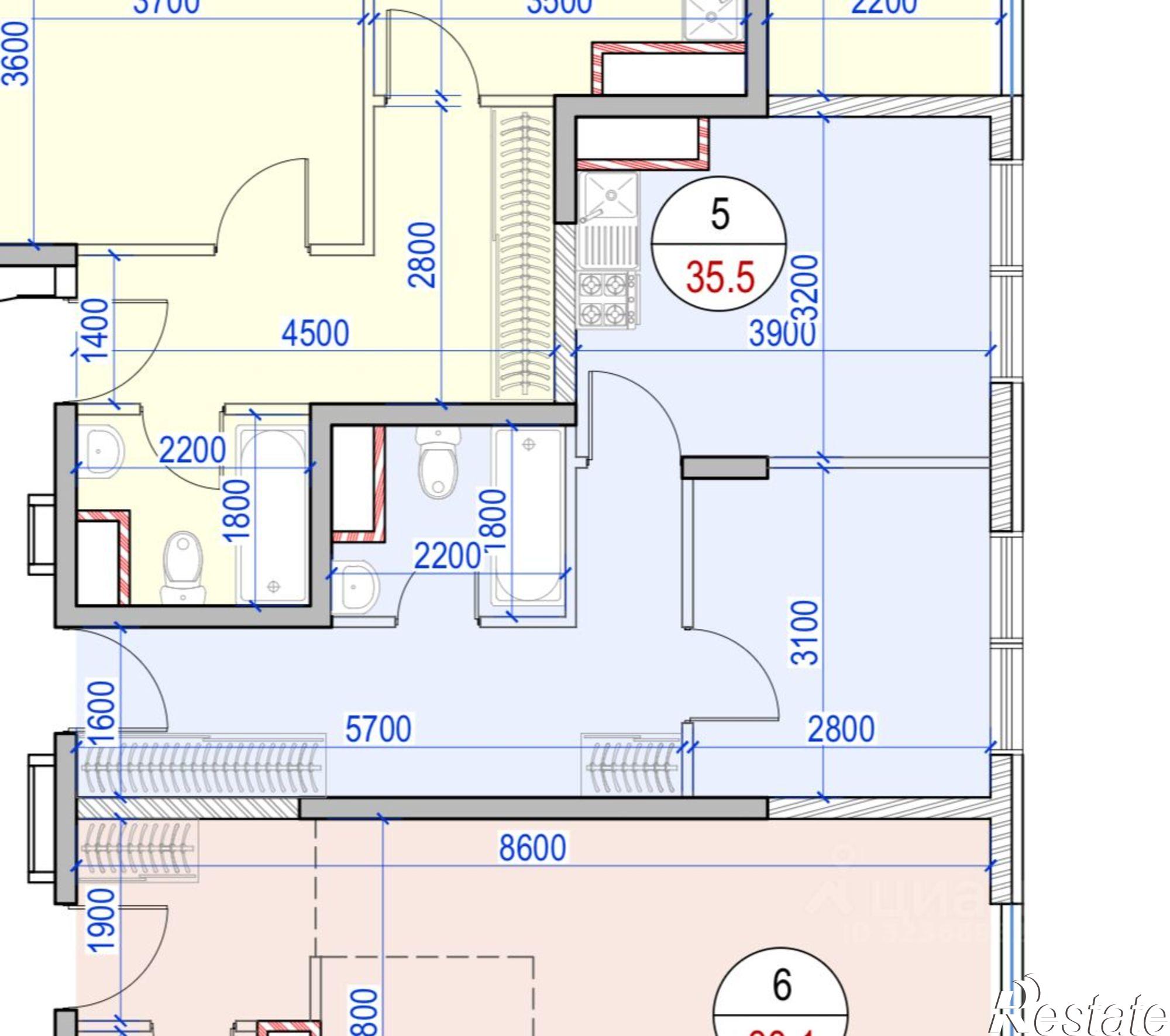 Купить квартиру за 7 000 000 рублей на ул Мацестинская, 7