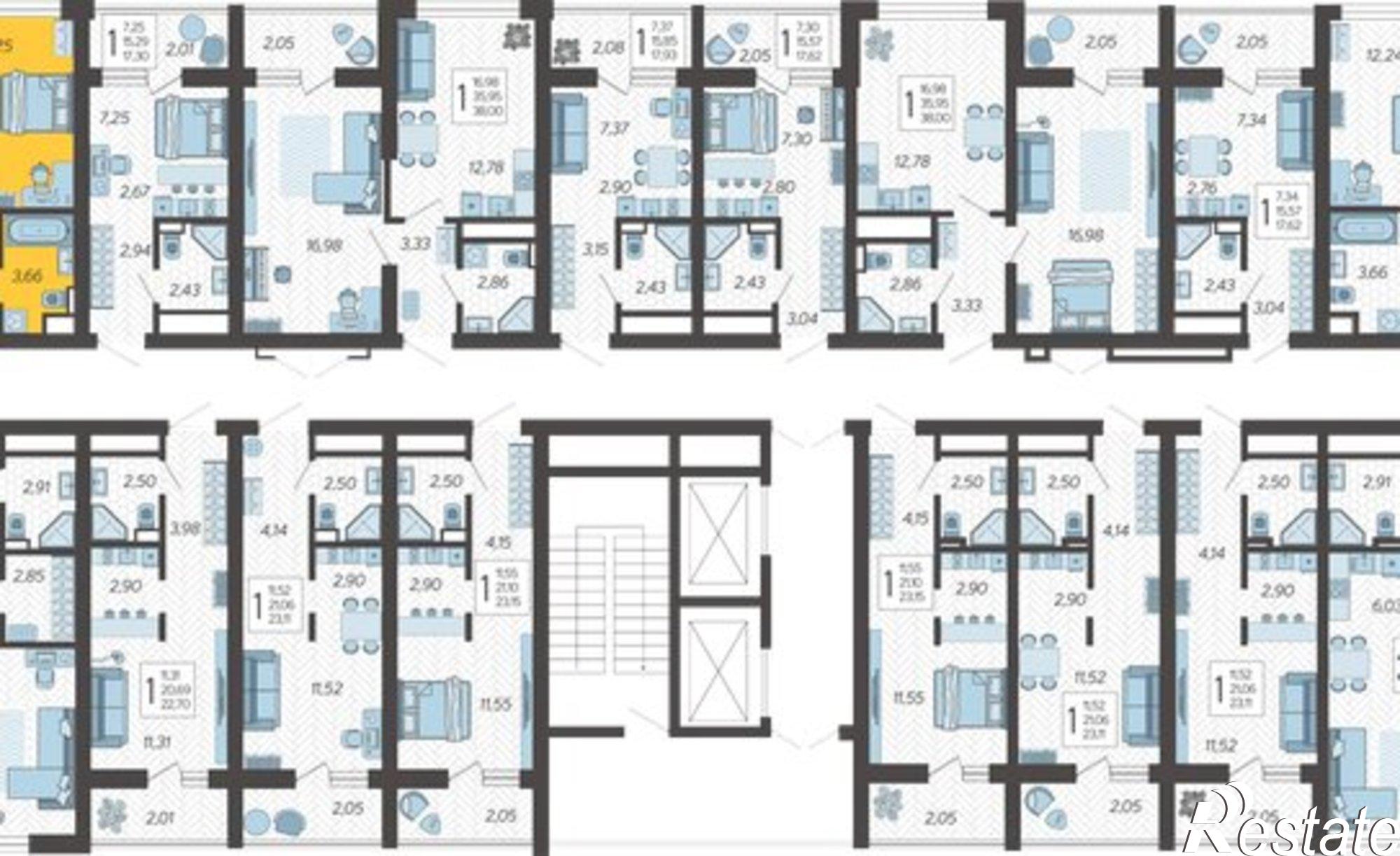 Купить квартиру за 18 662 600 рублей на Ясногорская улица, 16/2 к12