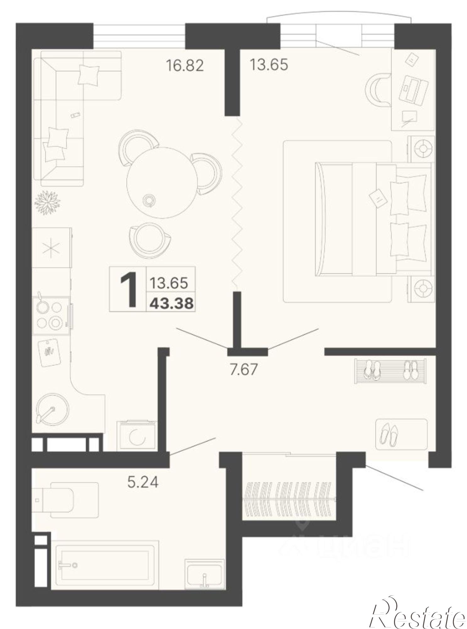 Купить квартиру за 19 954 800 рублей на Краснодонская улица, 47