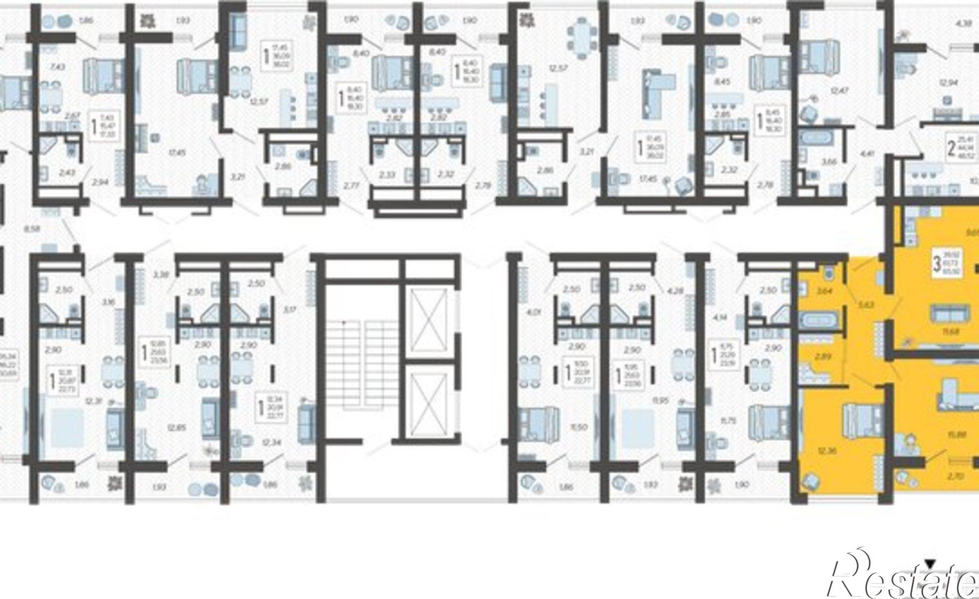 Купить квартиру за 23 753 400 рублей на Ясногорская улица, 16/2 к5