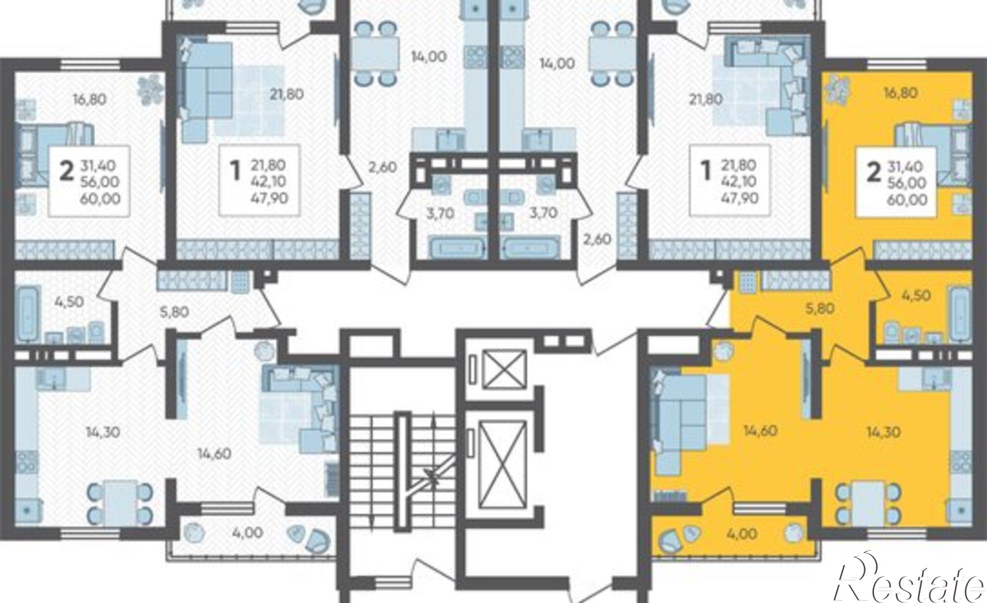 Купить квартиру за 16 740 000 рублей на СНТ ИВОВ Фронтовик, 100