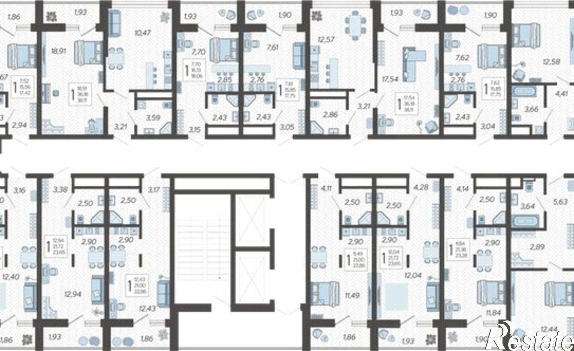 Купить квартиру за 18 145 800 рублей на Ясногорская улица, 16/2 к13