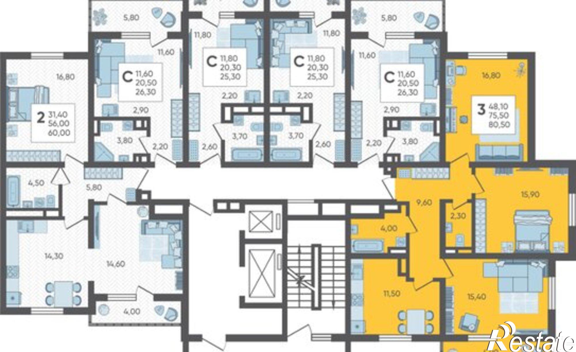 Купить квартиру за 21 896 000 рублей на СНТ ИВОВ Фронтовик, 100