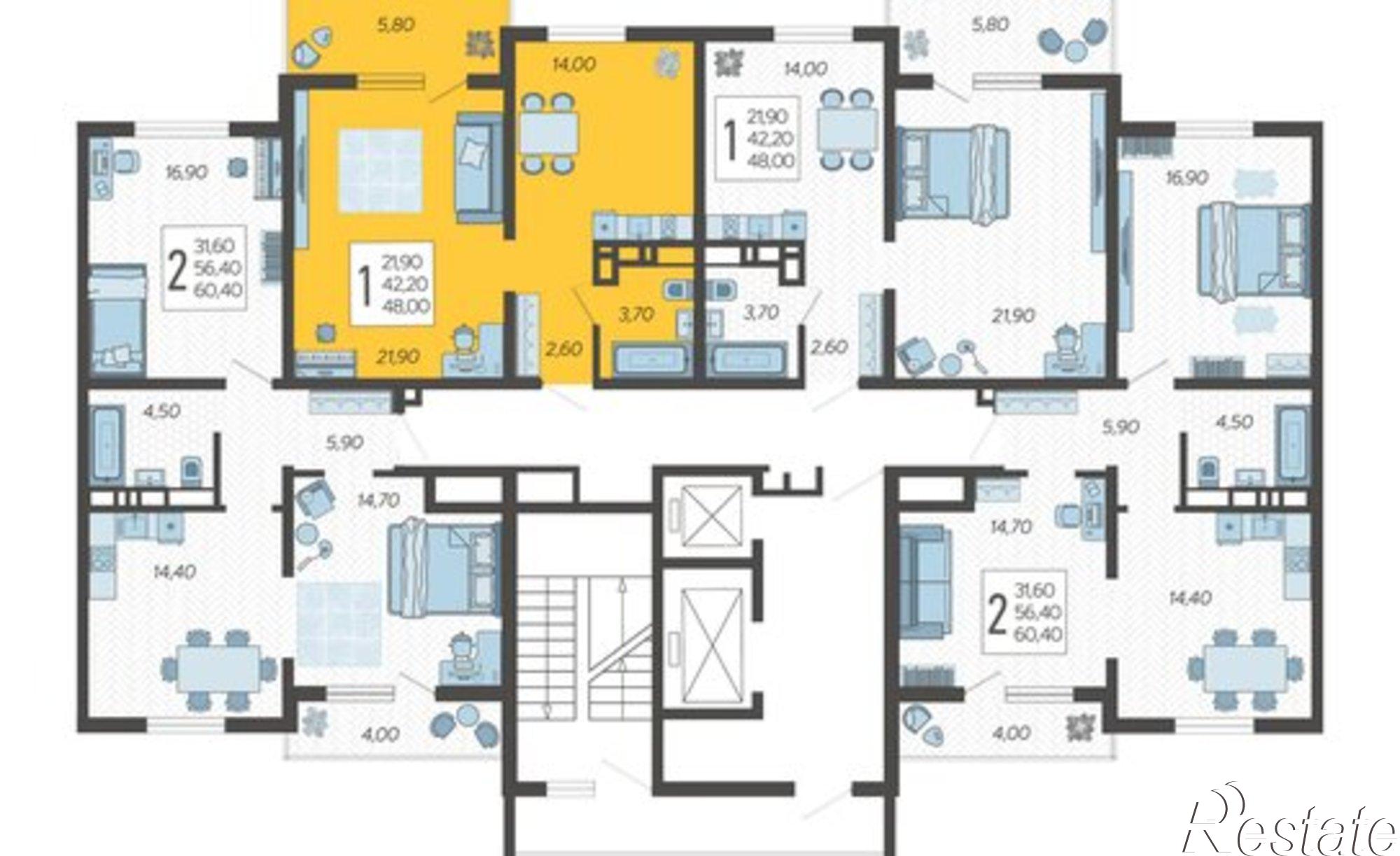 Купить квартиру за 16 464 000 рублей на СНТ ИВОВ Фронтовик, 100