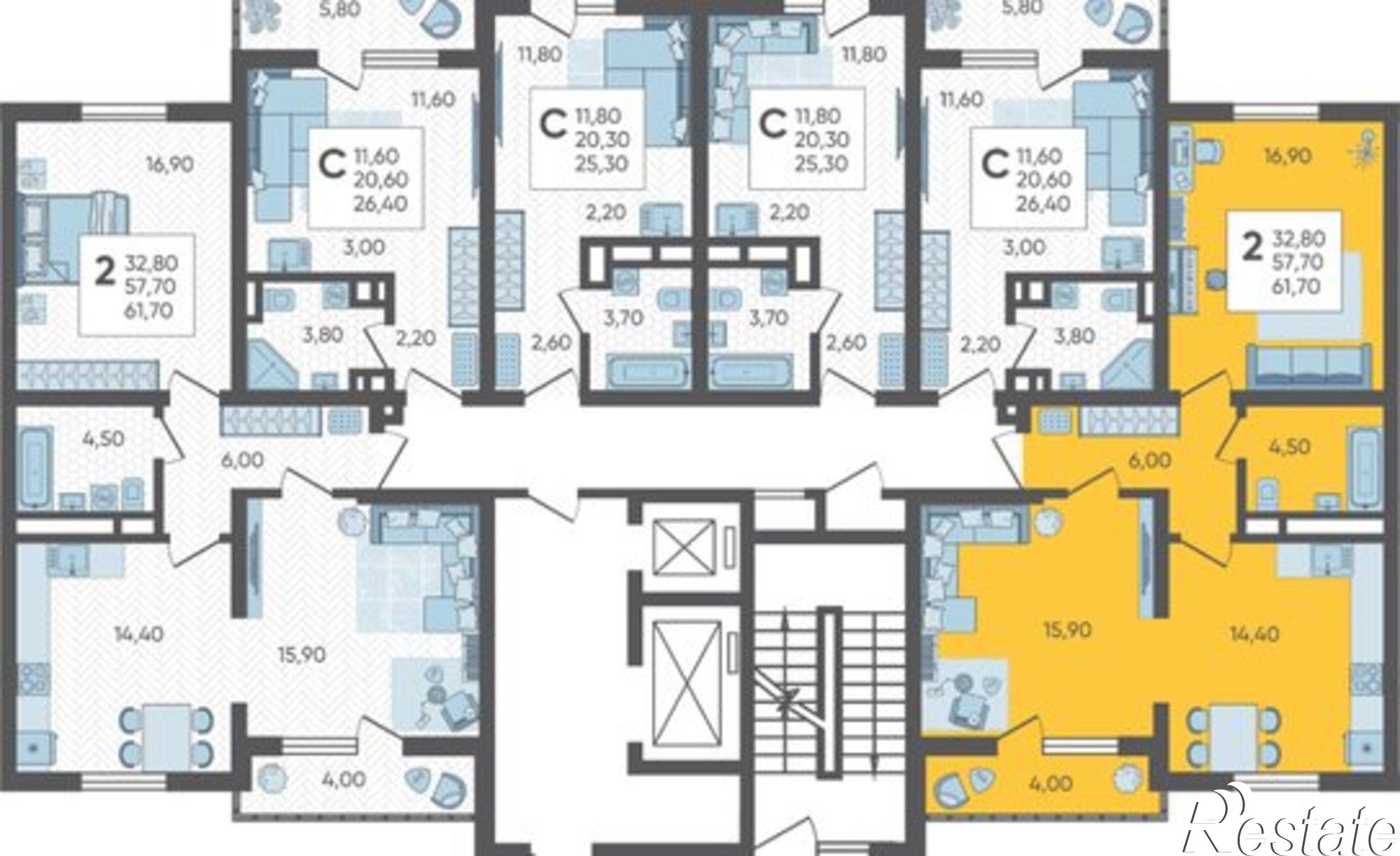 Купить квартиру за 17 337 700 рублей на СНТ ИВОВ Фронтовик, 100
