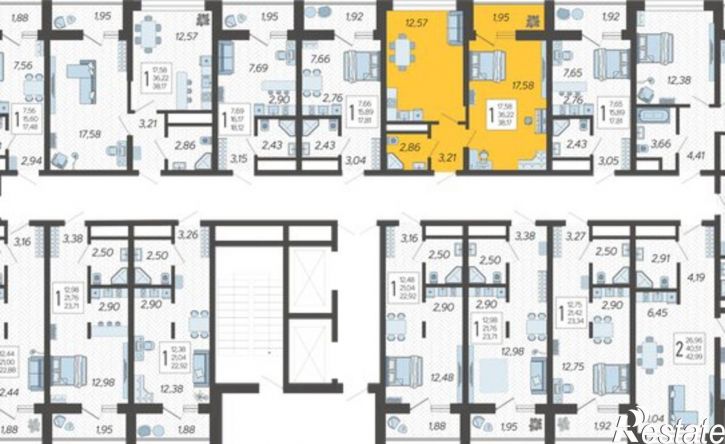 1-комн квартира в новом доме Ясногорская улица, 16/2 к12,  д. 16/2 к12