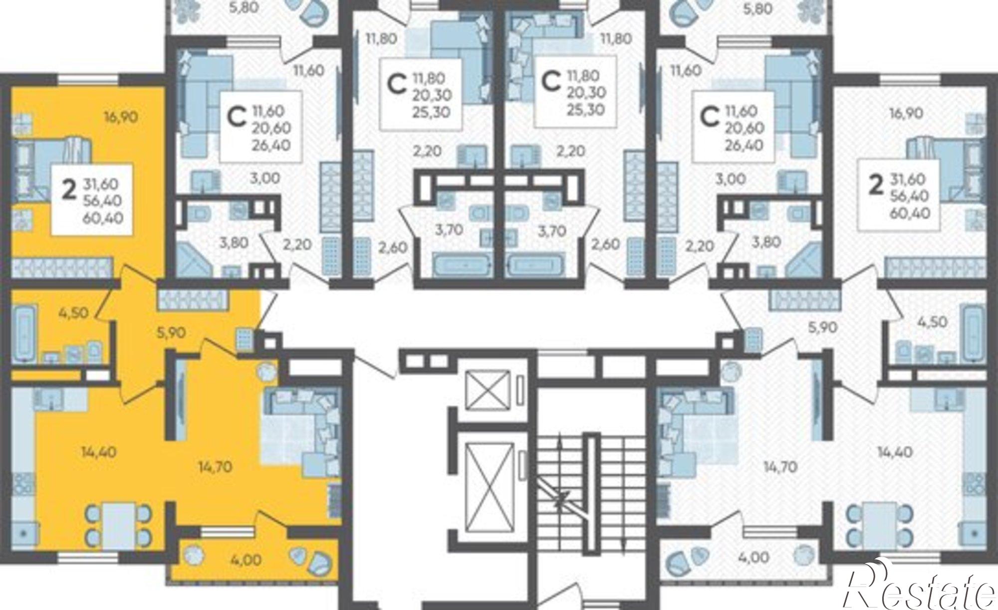 Купить квартиру за 16 912 000 рублей на СНТ ИВОВ Фронтовик, 100