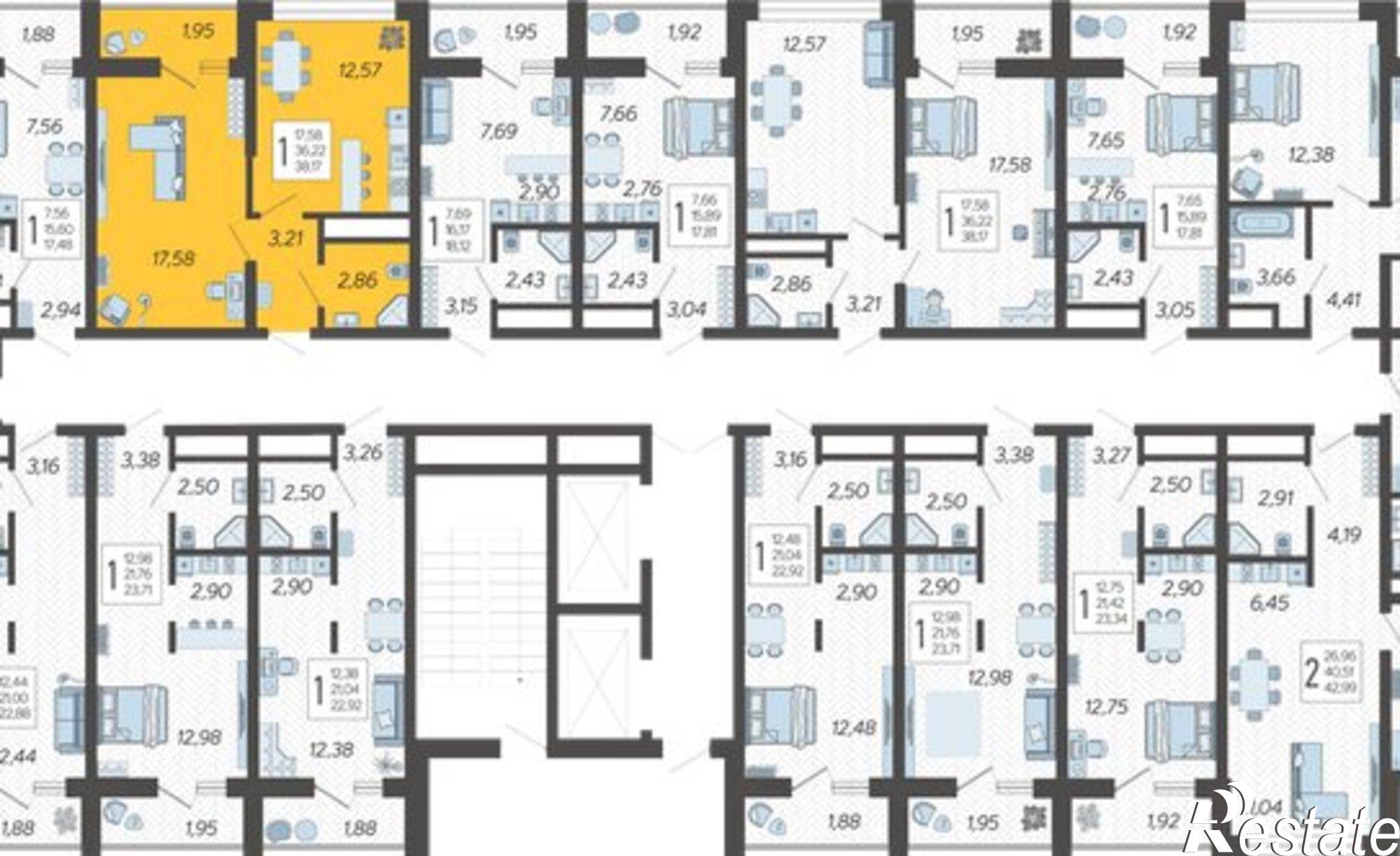 Купить квартиру за 14 122 900 рублей на Ясногорская улица, 16/2 к12