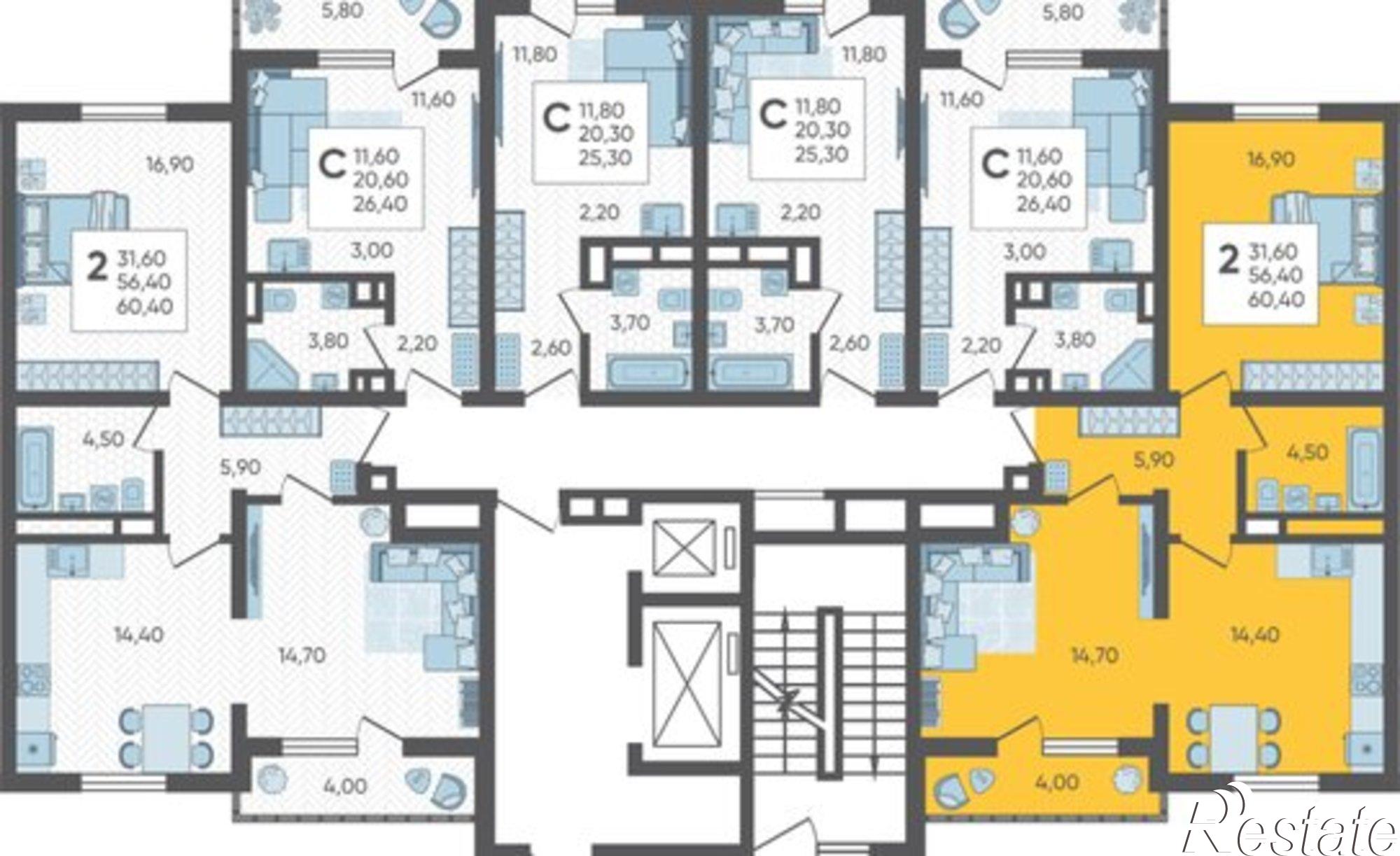 Купить квартиру за 16 912 000 рублей на СНТ ИВОВ Фронтовик, 100