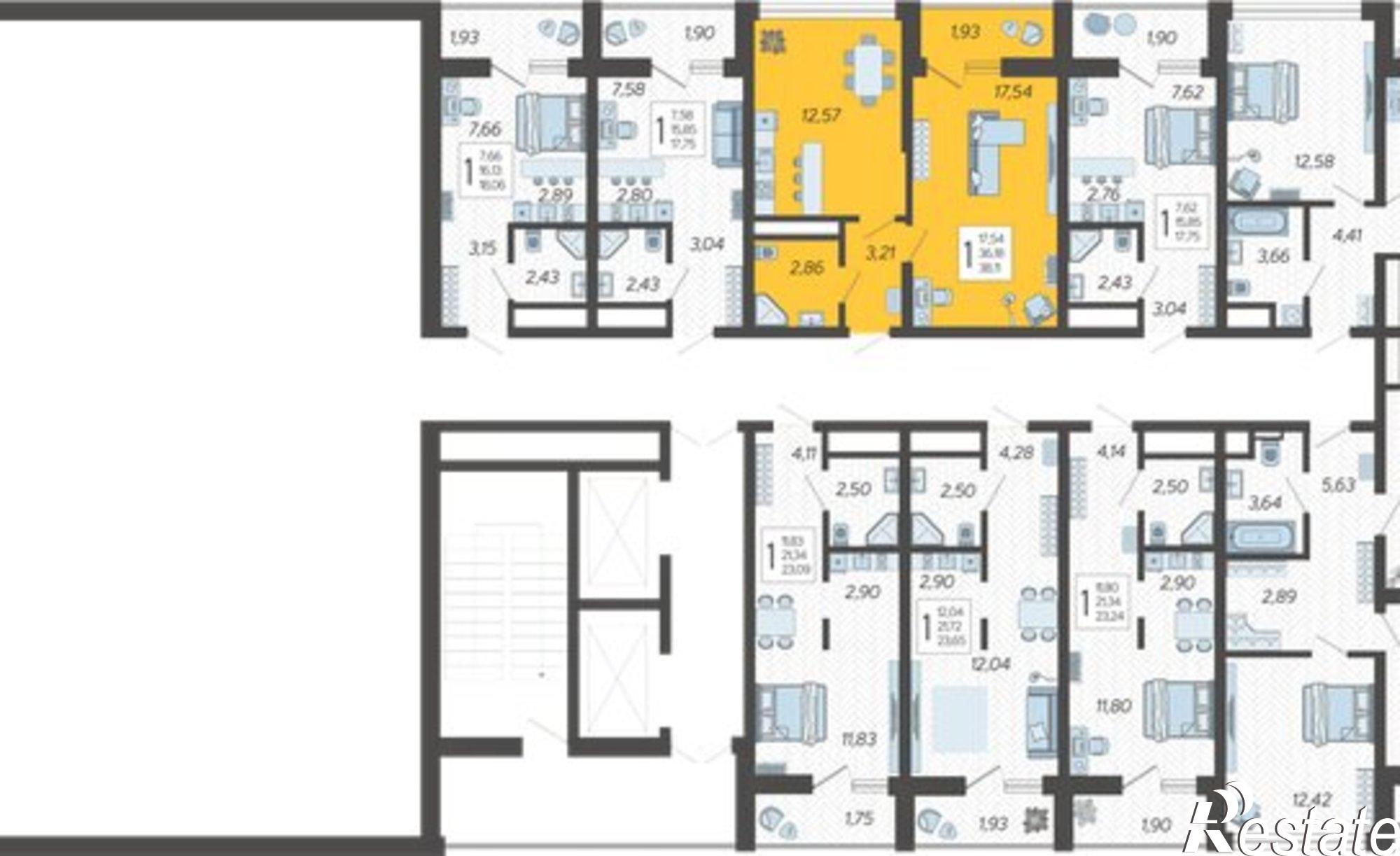 Купить квартиру за 14 729 500 рублей на Ясногорская улица, 16/2 к13