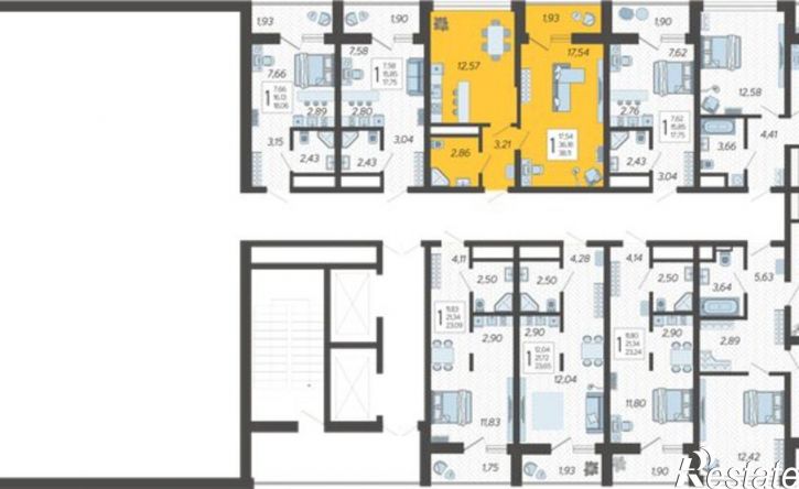 1-комн квартира в новом доме Ясногорская улица, 16/2 к13,  д. 16/2 к13