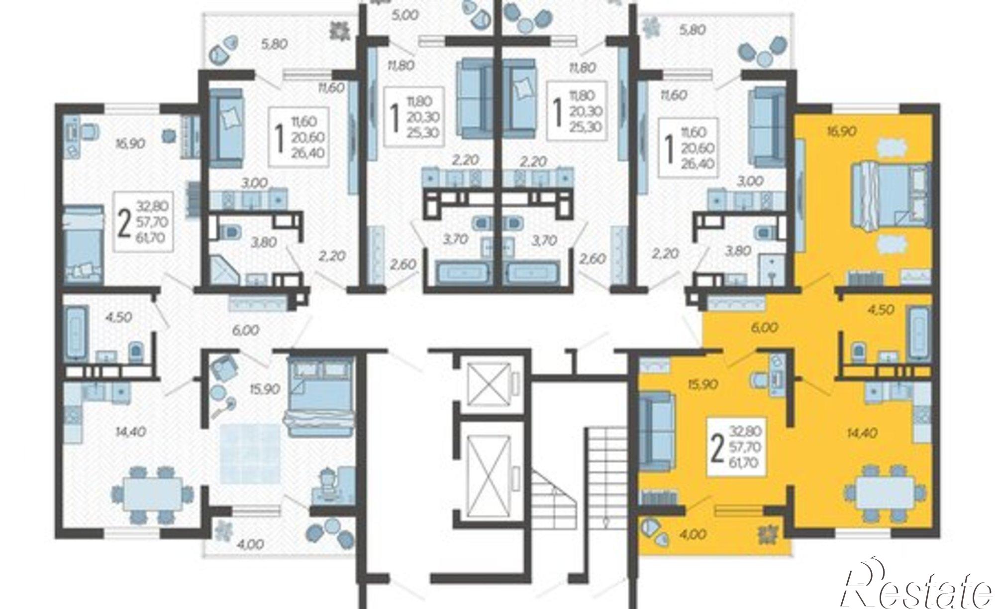 Купить квартиру за 17 337 700 рублей на СНТ ИВОВ Фронтовик, 100