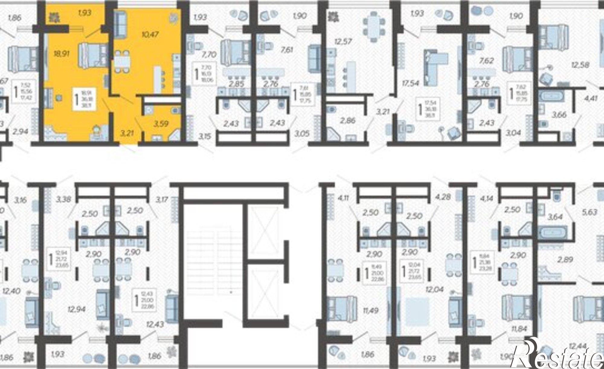 Купить квартиру за 14 329 400 рублей на микрорайон Бытха, Ясногорская улица, 15