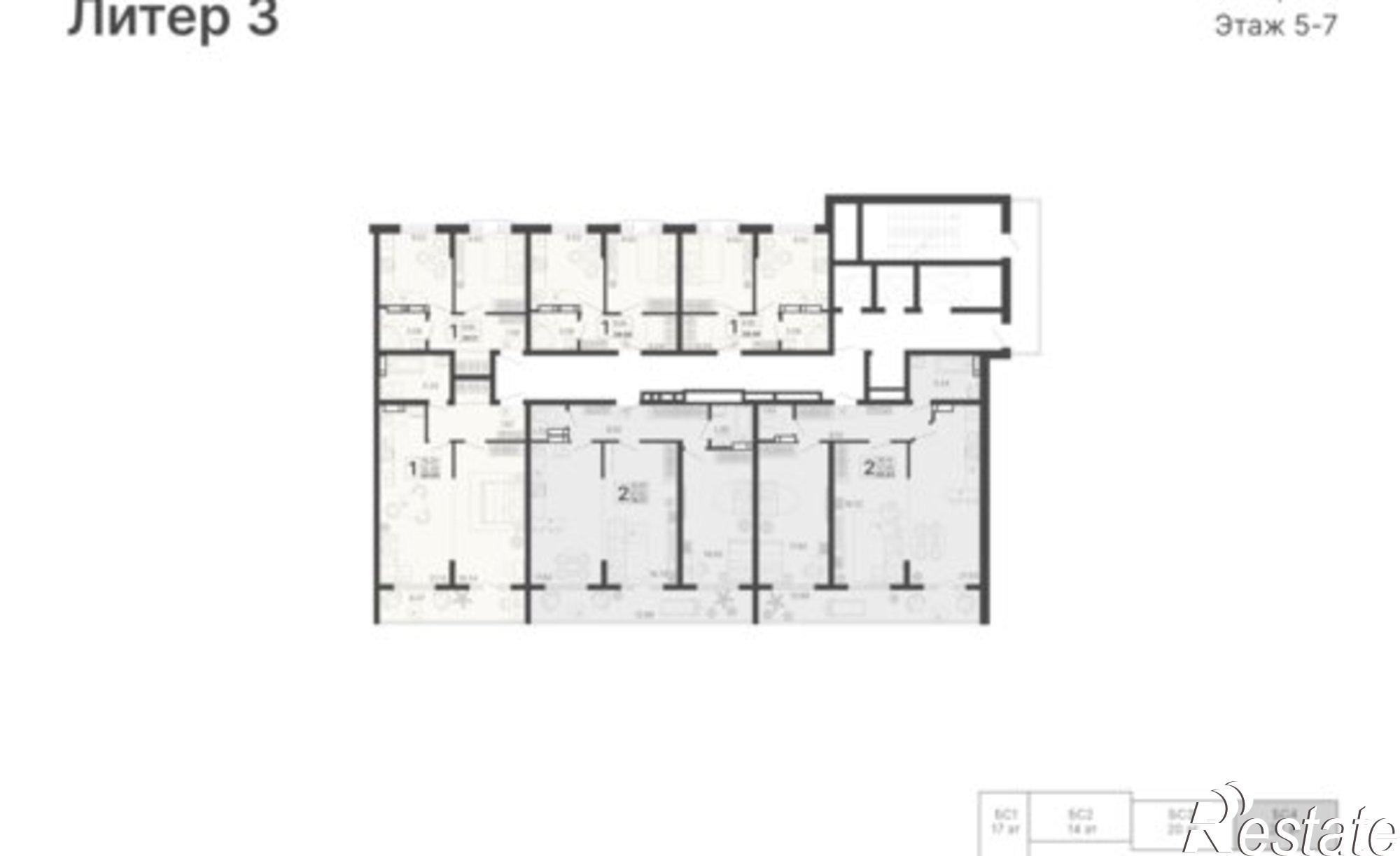 Купить квартиру за 17 289 400 рублей на ул Краснодонская, 46