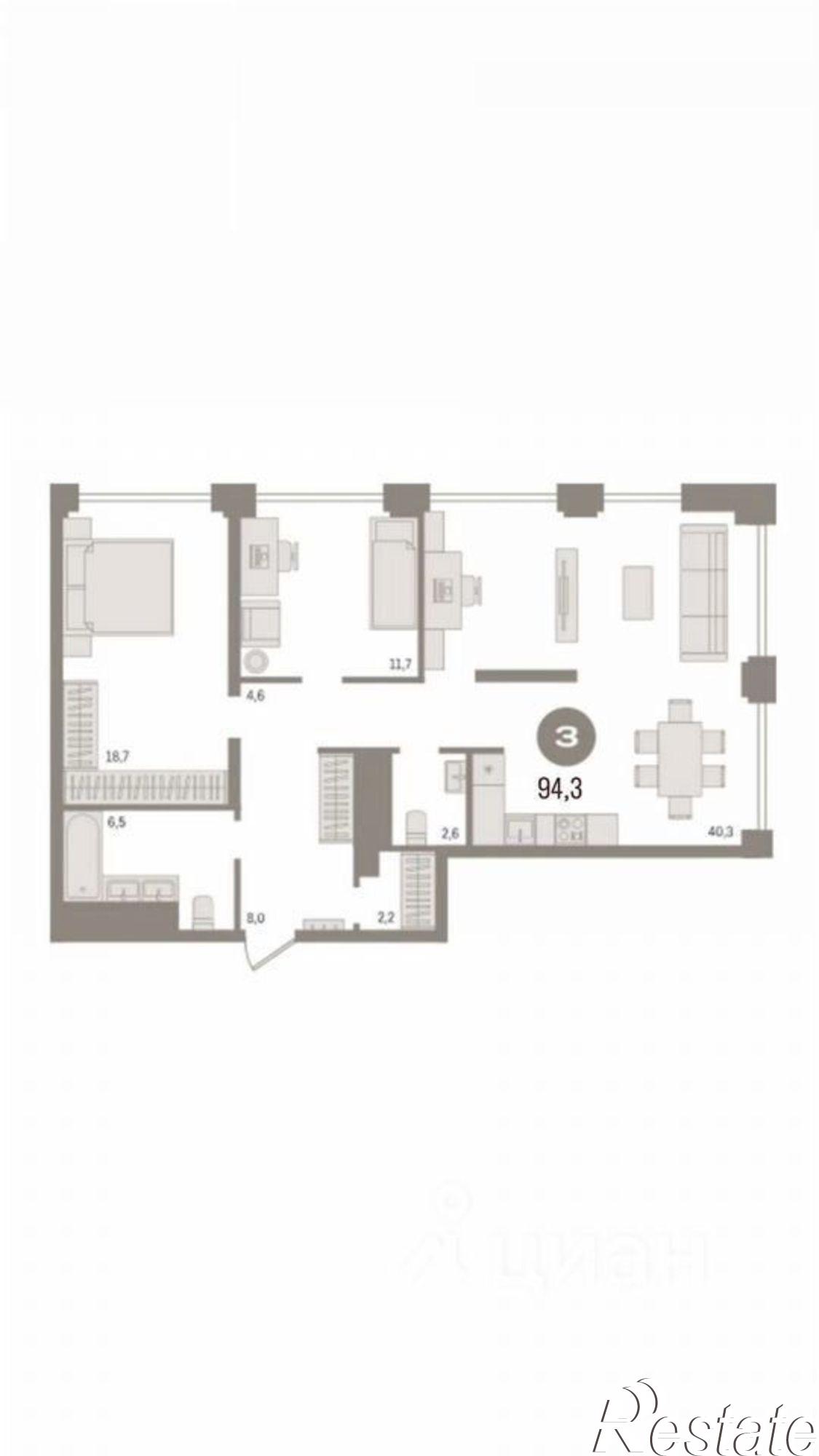 Купить квартиру за 40 000 000 рублей на ул Театральная, 11