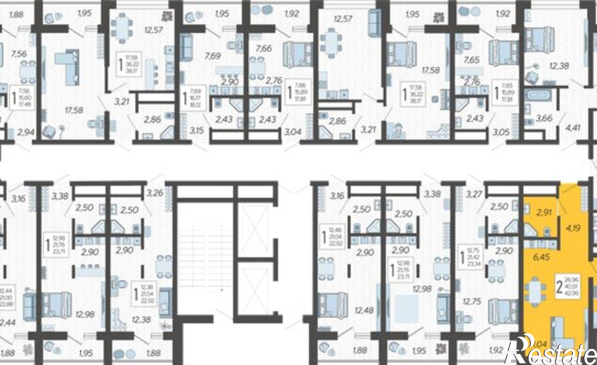 Купить квартиру за 15 325 900 рублей на микрорайон Бытха, Ясногорская улица, 14