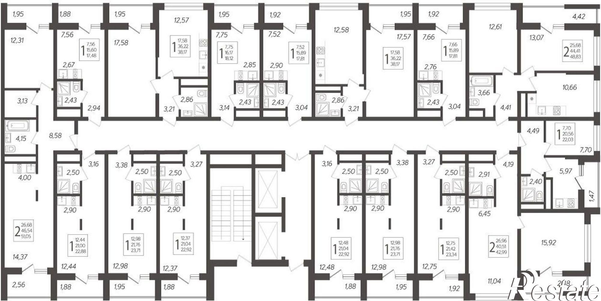 Купить квартиру за 18 199 300 рублей на жилой комплекс Кислород, 14