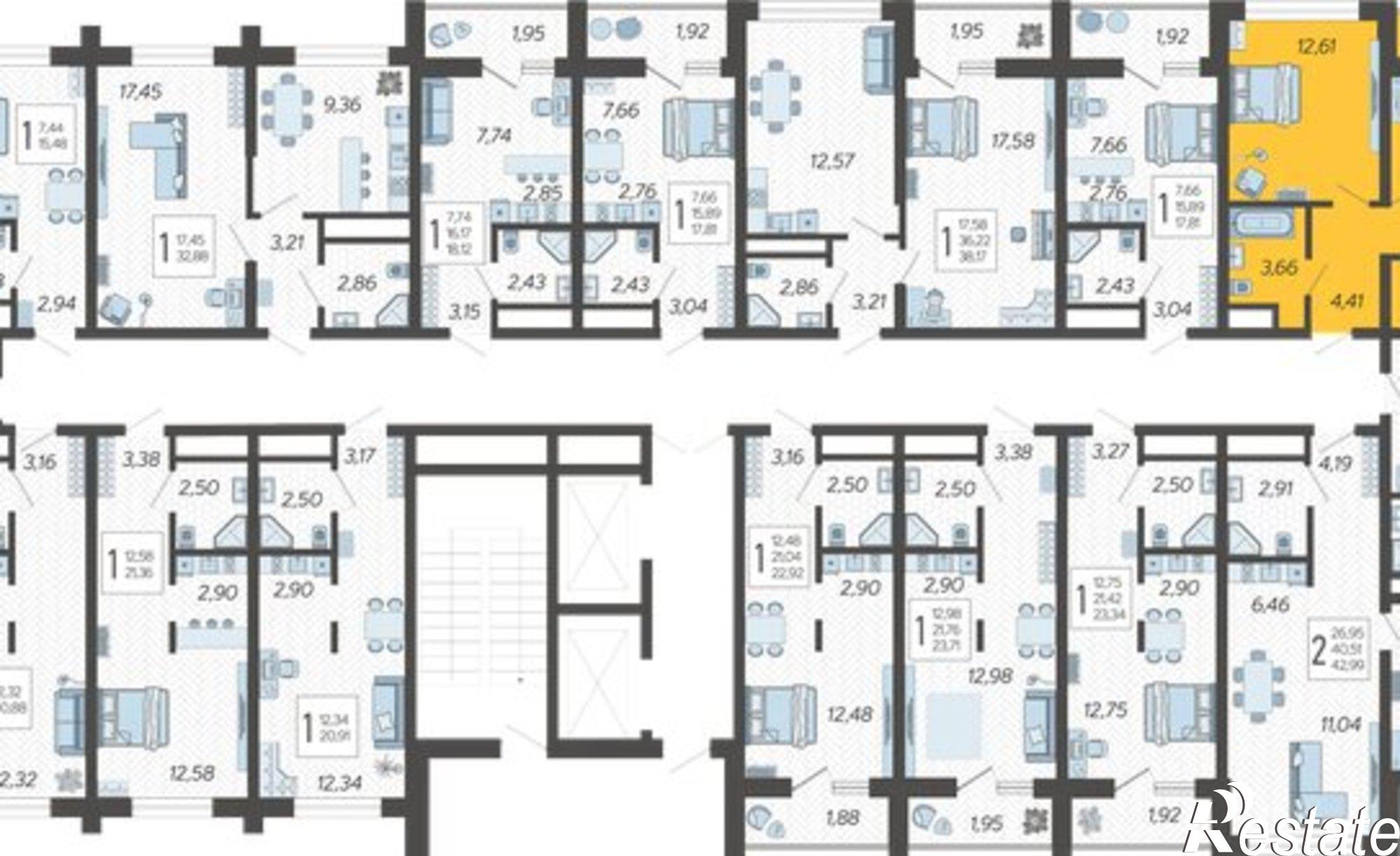 Купить квартиру за 17 407 900 рублей на Ясногорская улица, 16/2 к12