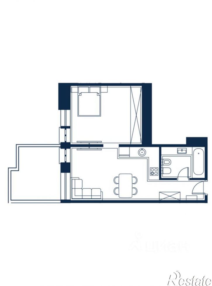 1-комн квартира в новом доме ул Ленина, 219Л,  д. 219Л