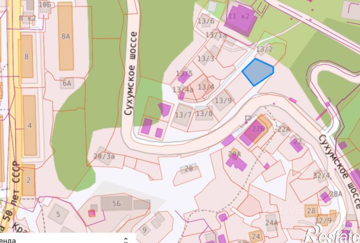Земельный участок Сухумское шоссе