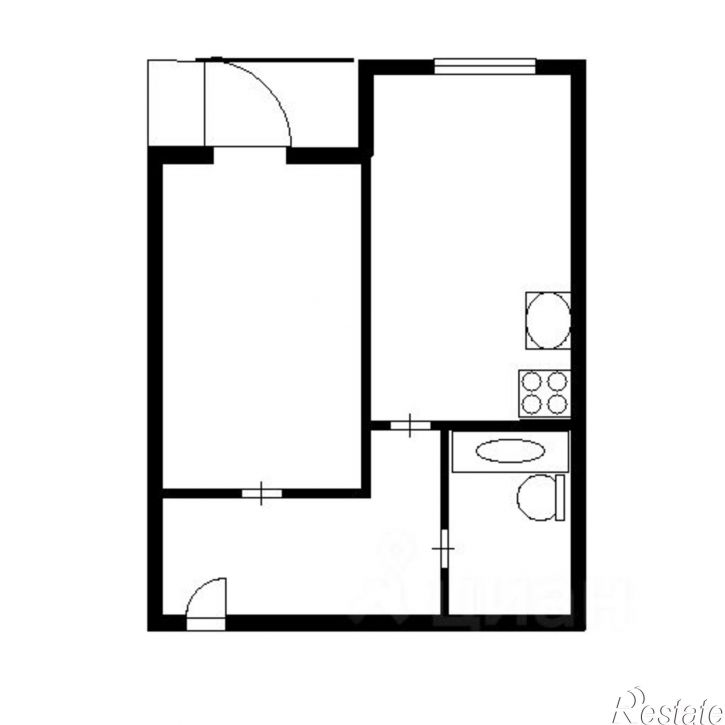 1-комн квартира улица Бытха, 41/20,  д. 41/20