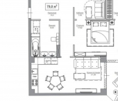 3-комн, 81кв м, этаж 6/14 ул Просвещения, 24А