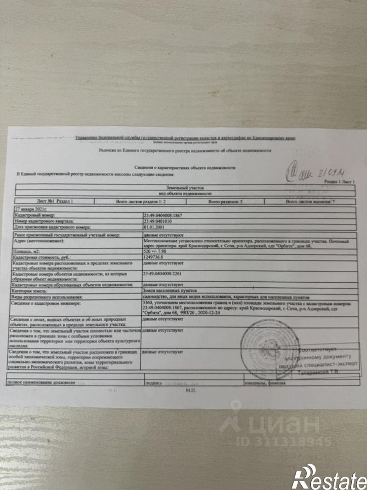 Коттедж/дом городской округ Сочи