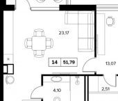 2-комн, 52 кв м, этаж 2/6 улица Семашко, 37А к1